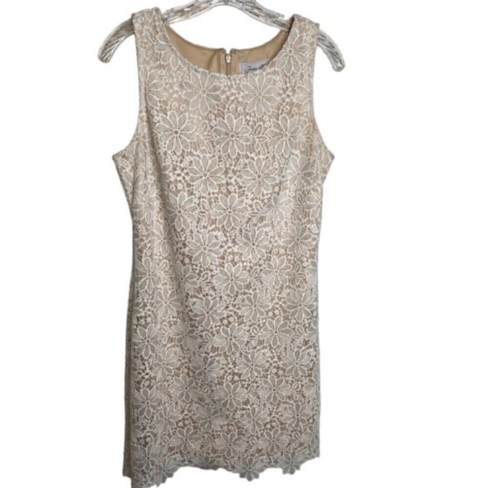 JESSICA H SLEEVELESS LACE DRESS Sz 8‎ EUC